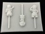 591sp Spanish Charm Girl Chocolate or Hard Candy Lollipop Mold